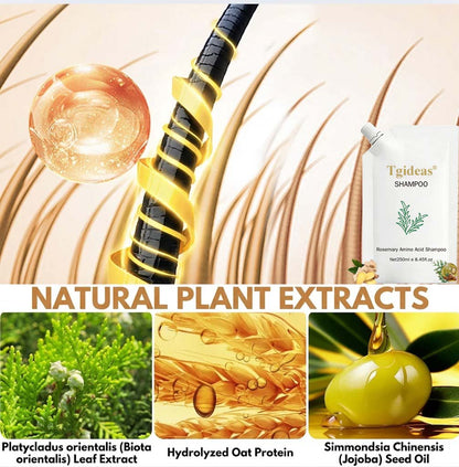 Rosemary Amino Acid Shampoo — Helps Reduce Visible Shedding and Breakage for Stronger, Fuller-Looking Hair