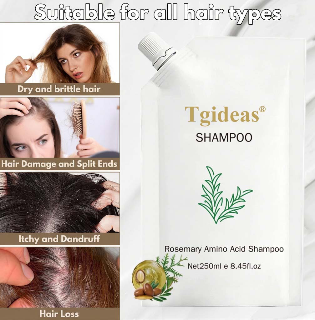 Rosemary Amino Acid Shampoo — Helps Reduce Visible Shedding and Breakage for Stronger, Fuller-Looking Hair