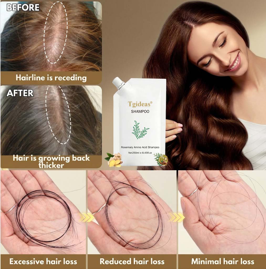 Rosemary Amino Acid Shampoo — Helps Reduce Visible Shedding and Breakage for Stronger, Fuller-Looking Hair
