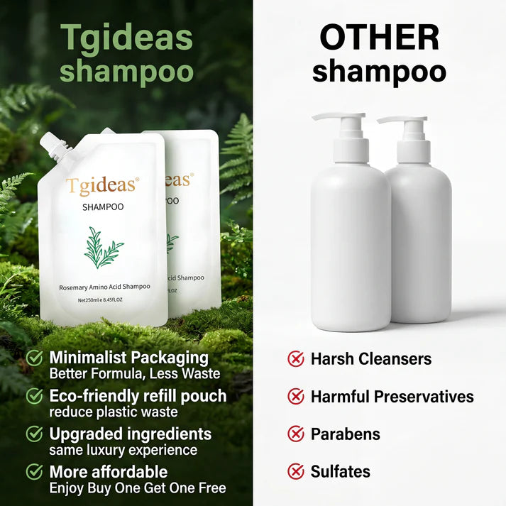 Rosemary Amino Acid Shampoo — Helps Reduce Visible Shedding and Breakage for Stronger, Fuller-Looking Hair
