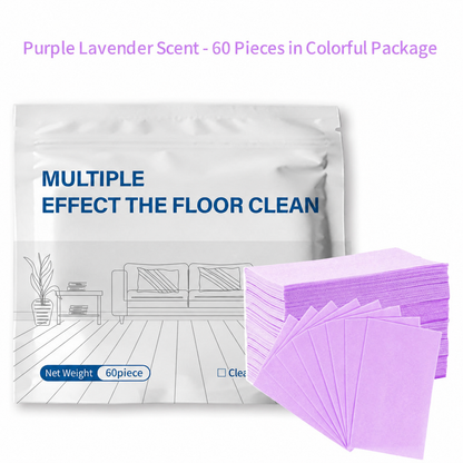 🧹 BUY 1 GET 1 FREE!✨ 60-Pieces Multi-Effect Floor Cleaning Sheets – Powerful Stain Removal & Fresh Scent 🌿
