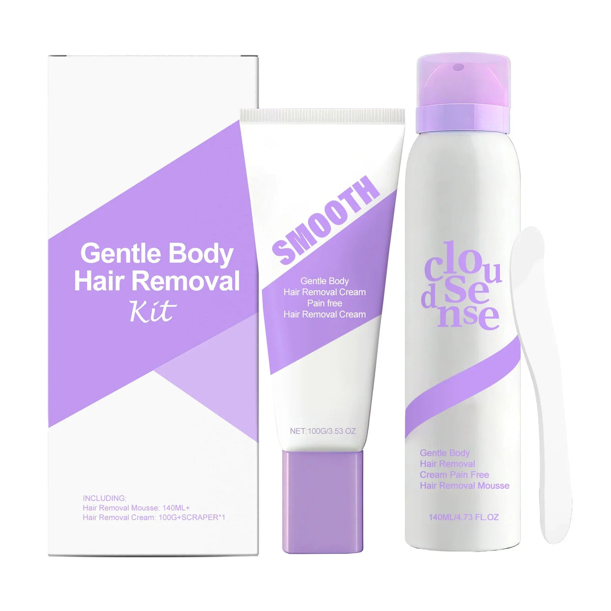 Painless Hair Removal Cream for Sensitive Skin — hypoallergenic, gentle, fast-acting, and suitable for both men and women.