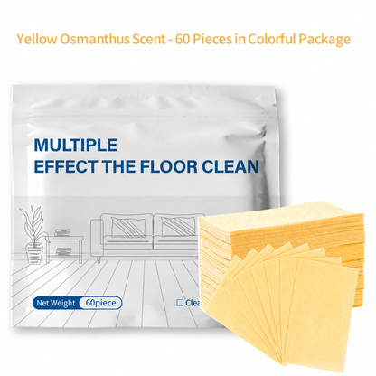 🧹 BUY 1 GET 1 FREE!✨ 60-Pieces Multi-Effect Floor Cleaning Sheets – Powerful Stain Removal & Fresh Scent 🌿