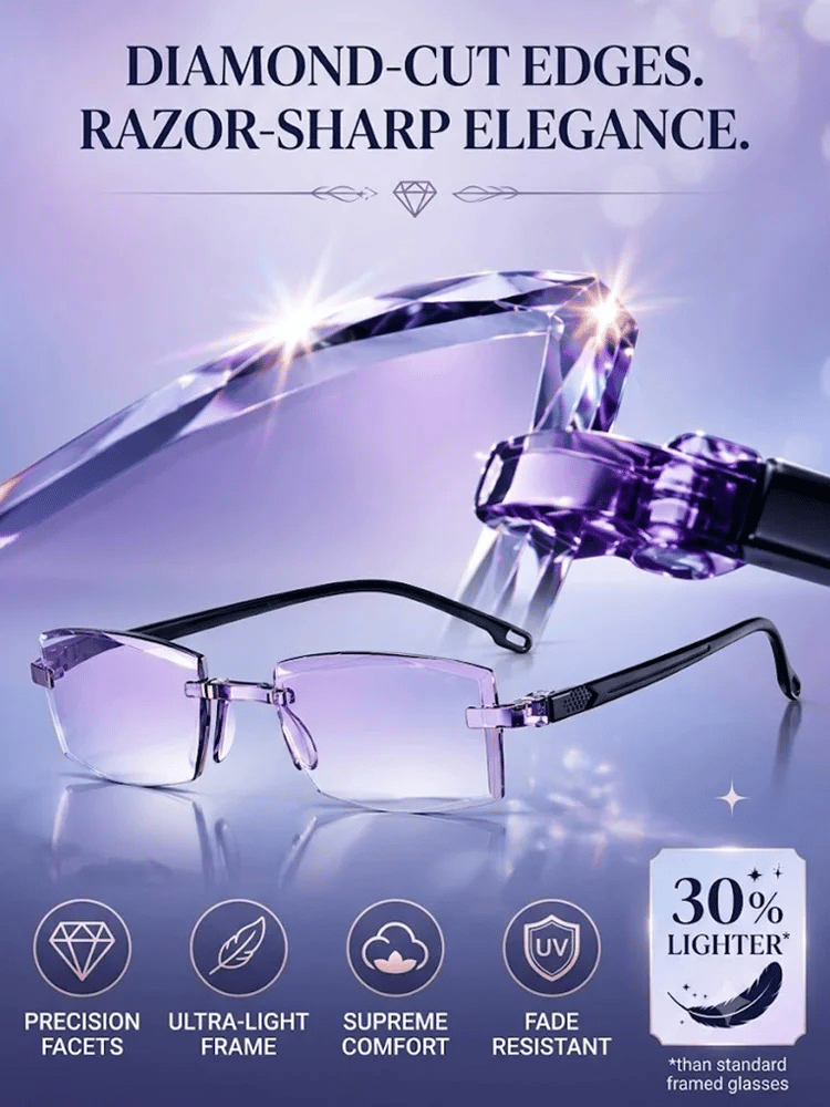 🔥Last Day BUY 1 GET 1 FREE EACH $9.49 ONLY🔥Smart Zoom Diamond-Cut Reading Glasses（2）